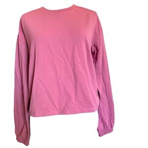 Zella Pink Long Sleeve Women's Tee Size Small